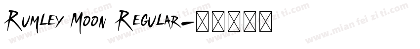 Rumley Moon Regular字体转换